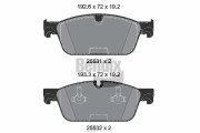 BPD2250 Sada brzdových destiček, kotoučová brzda BENDIX Braking