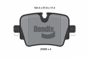 BPD2253 Sada brzdových destiček, kotoučová brzda BENDIX Braking