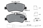 BPD1377 Sada brzdových destiček, kotoučová brzda BENDIX Braking