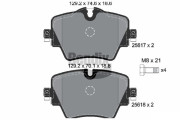 BPD1142 Sada brzdových destiček, kotoučová brzda BENDIX Braking