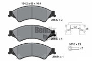 BPD1413 Sada brzdových destiček, kotoučová brzda BENDIX Braking