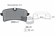 BPD2304 Sada brzdových destiček, kotoučová brzda BENDIX Braking