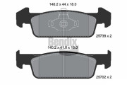 BPD1381 Sada brzdových destiček, kotoučová brzda BENDIX Braking
