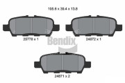 BPD1269 Sada brzdových destiček, kotoučová brzda BENDIX Braking