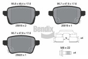 BPD2271 Sada brzdových destiček, kotoučová brzda BENDIX Braking