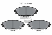 BPD1477 Sada brzdových destiček, kotoučová brzda BENDIX Braking