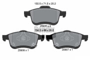 BPD2275 Sada brzdových destiček, kotoučová brzda BENDIX Braking