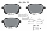 BPD1394 Sada brzdových destiček, kotoučová brzda BENDIX Braking