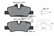 BPD1118 Sada brzdových destiček, kotoučová brzda BENDIX Braking
