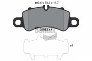 BPD2305 Sada brzdových destiček, kotoučová brzda BENDIX Braking