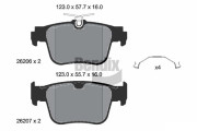 BPD1664 Sada brzdových destiček, kotoučová brzda BENDIX Braking