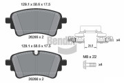 BPD1648 Sada brzdových destiček, kotoučová brzda BENDIX Braking