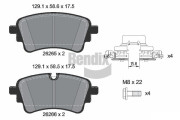 BPD1646 Sada brzdových destiček, kotoučová brzda BENDIX Braking