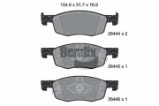 BPD2369 Sada brzdových destiček, kotoučová brzda BENDIX Braking