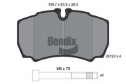 BPD1148 Sada brzdových destiček, kotoučová brzda BENDIX Braking
