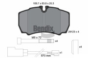 BPD1564 Sada brzdových destiček, kotoučová brzda BENDIX Braking