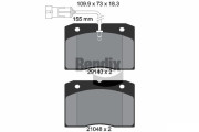 BPD2289 Sada brzdových destiček, kotoučová brzda BENDIX Braking