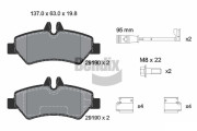 BPD1048 Sada brzdových destiček, kotoučová brzda BENDIX Braking