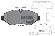 BPD1008 Sada brzdových destiček, kotoučová brzda BENDIX Braking