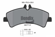BPD1116 Sada brzdových destiček, kotoučová brzda BENDIX Braking