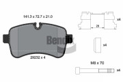 BPD1080 Sada brzdových destiček, kotoučová brzda BENDIX Braking