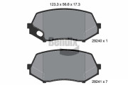 BPD2292 Sada brzdových destiček, kotoučová brzda BENDIX Braking