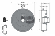 BDM1006 Brzdový buben BENDIX Braking
