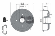 BDM1020 Brzdový buben BENDIX Braking