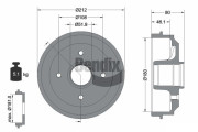 BDM1026 Brzdový buben BENDIX Braking
