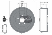 BDM1030 Brzdový buben BENDIX Braking