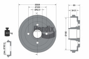BDM1056 Brzdový buben BENDIX Braking