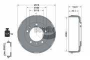 BDM1062 Brzdový buben BENDIX Braking