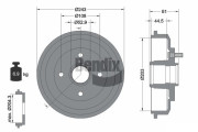 BDM1070 Brzdový buben BENDIX Braking