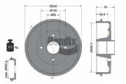 BDM1071 Brzdový buben BENDIX Braking