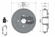BDM1091 Brzdový buben BENDIX Braking