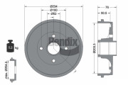 BDM1093 Brzdový buben BENDIX Braking