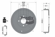 BDM1094 Brzdový buben BENDIX Braking