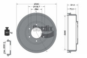 BDM1098 Brzdový buben BENDIX Braking