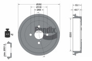 BDM1103 Brzdový buben BENDIX Braking