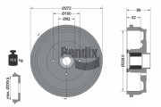 BDM1115 Brzdový buben BENDIX Braking