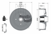 BDM1125 Brzdový buben BENDIX Braking
