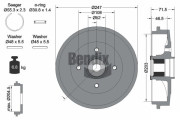 BDM1130 Brzdový buben BENDIX Braking