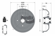 BDM1134 Brzdový buben BENDIX Braking