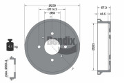 BDM1144 Brzdový buben BENDIX Braking