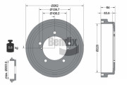 BDM1157 Brzdový buben BENDIX Braking