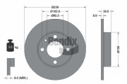 BDS1365 Brzdový kotouč BENDIX Braking