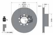 BDS2101 Brzdový kotouč BENDIX Braking