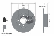BDS1229 Brzdový kotouč BENDIX Braking