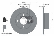 BDS1690 Brzdový kotouč BENDIX Braking