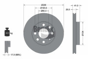 BDS1280 Brzdový kotouč BENDIX Braking